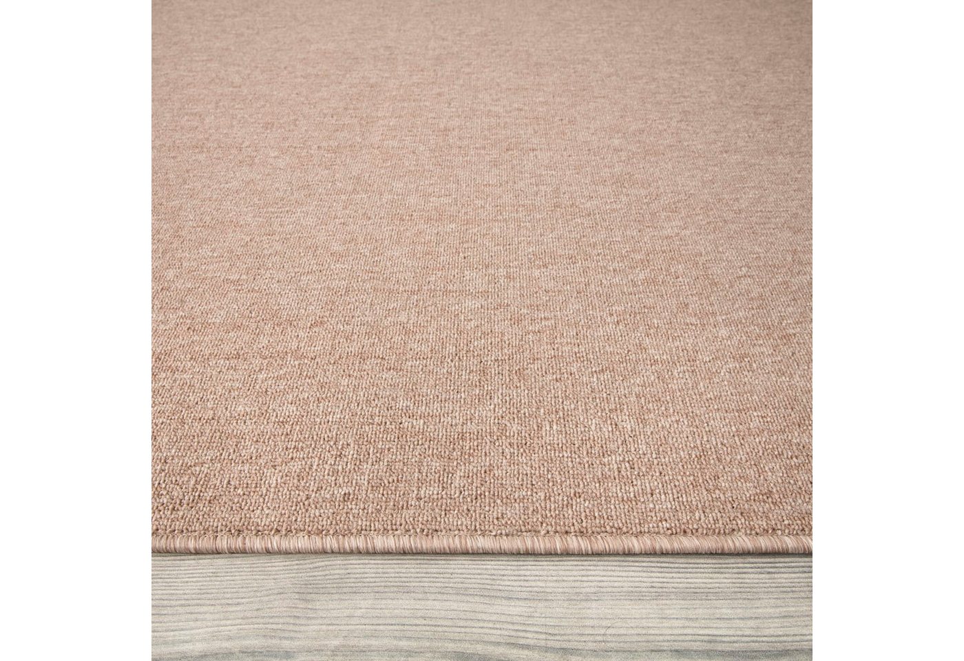 KADIMA DESIGN Teppich waschmaschinenwaschbar Unifarben Küche, Flur Waschbarer Teppich, Läufer, Höhe: 8 mm, Florhöhe: 4 mm, 100% Polypropylen, Rechteckig, 80x150cm, Beige Bild 2