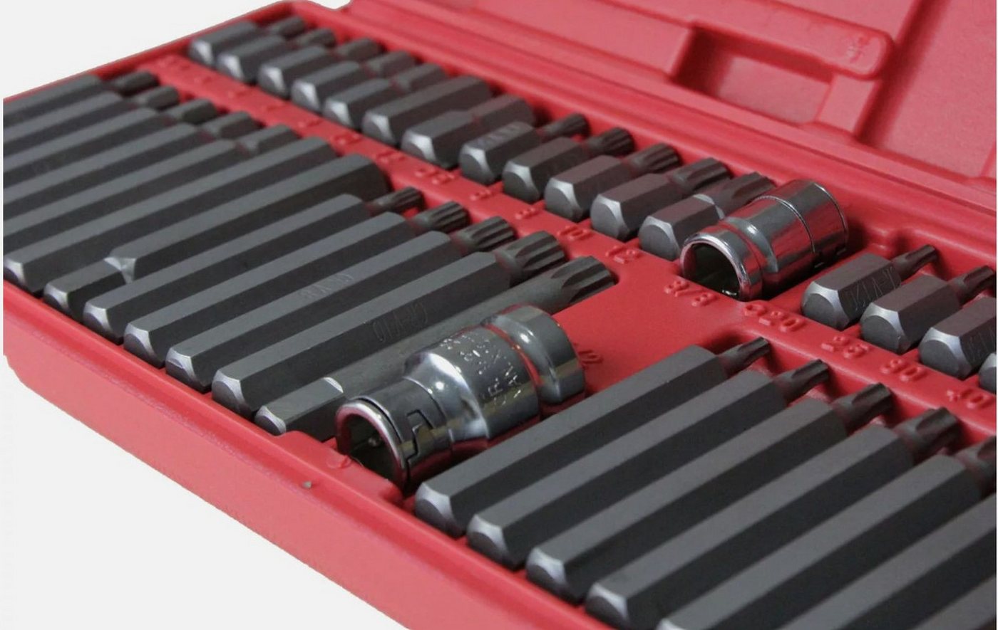 Silver Bohrer- und Bitset Bitsatz Bitset Steckschlüssel Bit-Box Torx Bithalter 40tlg, 40-St. Bild 2