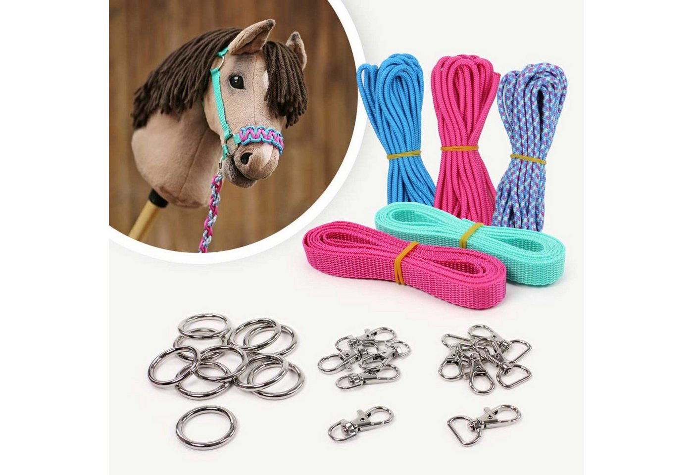 kullaloo Kreativset Hobby Horse Halfter DIY Material-Set Bild 3
