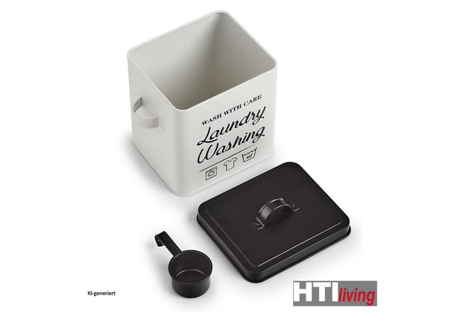 HTI-Living Waschpulver-Box, Metall "Laundry