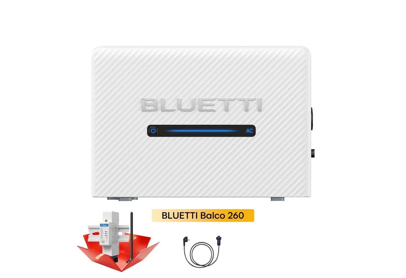 BLUETTI Balkonkraftwerk BLUETTI Balco 260 2.400 W PV-Eingang, 2.560 Wh LiFePO4 Stromspeicher, 4 MPPT, Solaranlage, WLAN & Bluetooth Bild 4