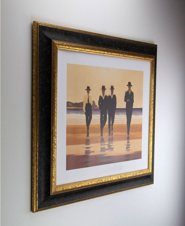 myposterframe Einzelrahmen Dysnomia Barock Edel Bilderrahmen, (1 Stück), 30x40 cm, Schwarz Gold, Echtholz Bild 5