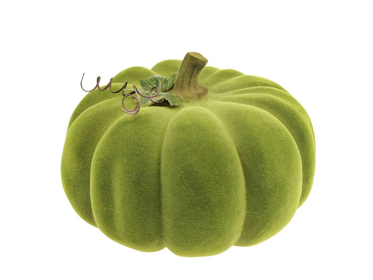 Florists Products Streudeko Deko Kürbis Moosgrün 32cm Herbstdeko künstlich Bild 4