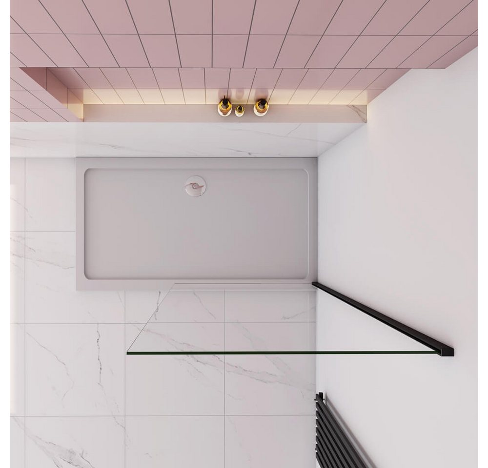 duschspa Duschwand 30-160cm Nano Glas Duschwand Duschtrennwand Walk in Dusche, Einscheibensicherheitsglas, Sicherheitsglas, (Set), Nano Glas Bild 4