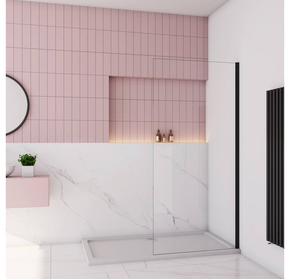 duschspa Duschwand 30-160cm Nano Glas Duschwand Duschtrennwand Walk in Dusche, Einscheibensicherheitsglas, Sicherheitsglas, (Set), Nano Glas Bild 5