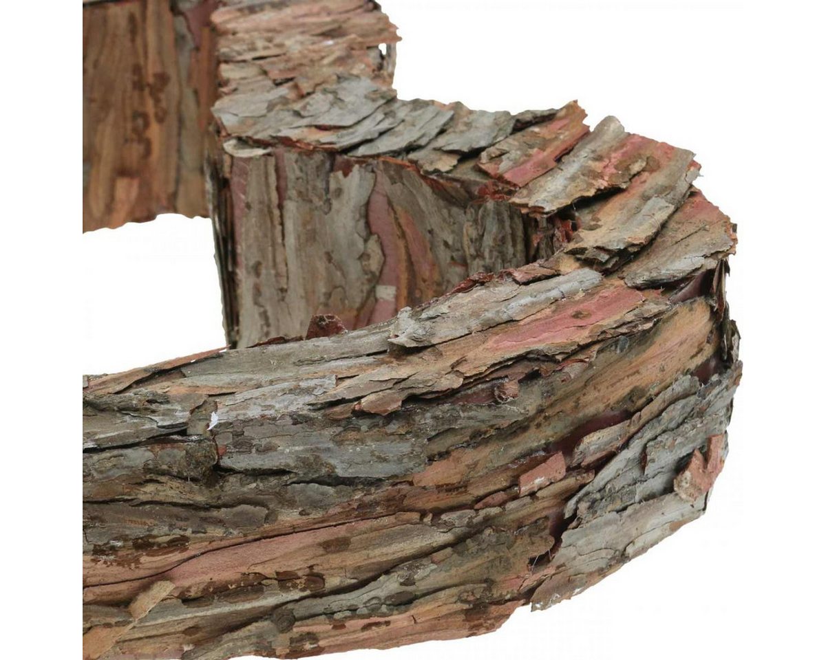 Florists Products Pflanzschale Dekoherz aus Holz mit Pinienrinde für rustikale Dekorationen Bild 2