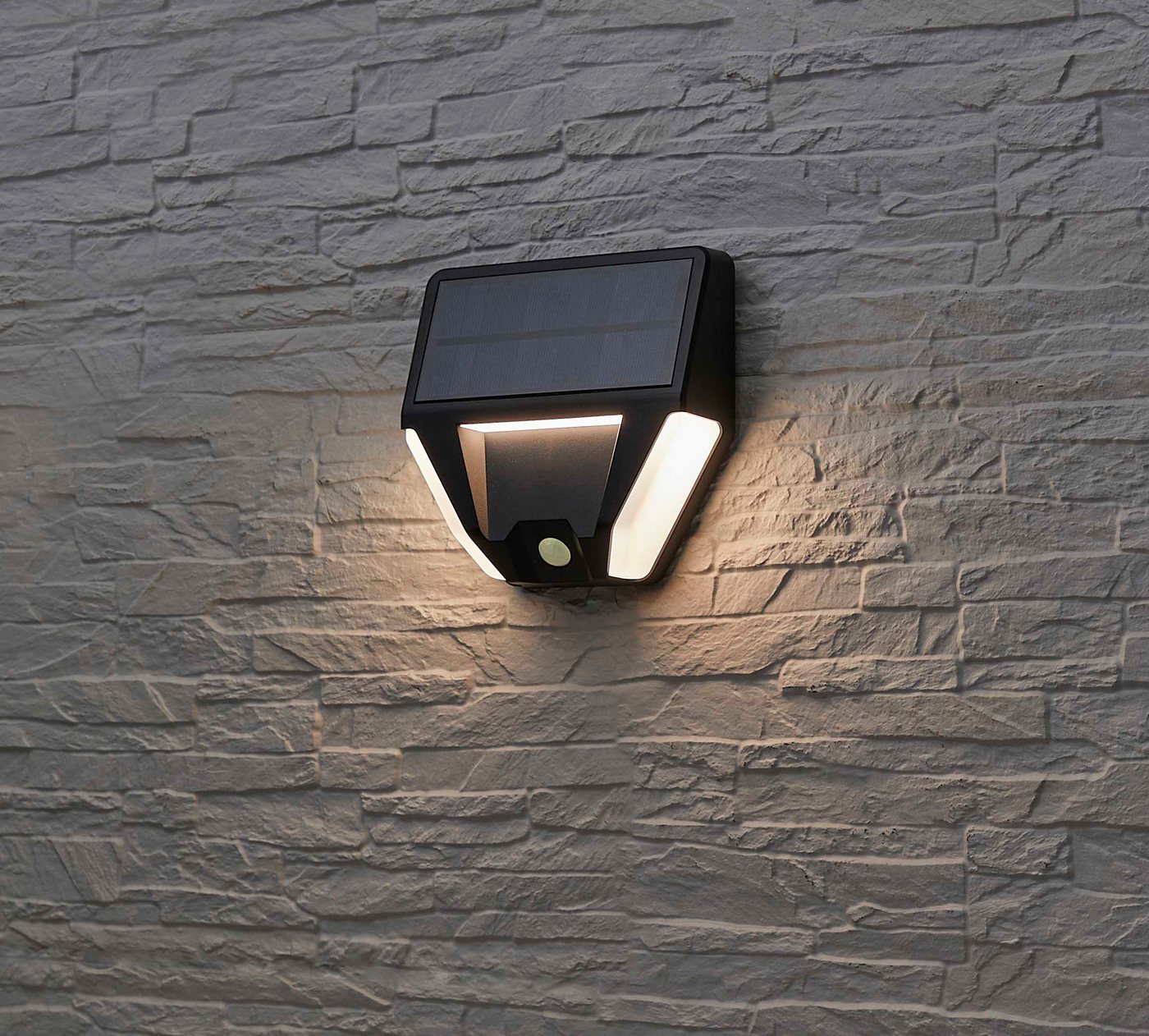 Northpoint LED Außen-Wandleuchte LED Solar Wandleuchte Außenbereich mit Dämmerungssensor Bild 5