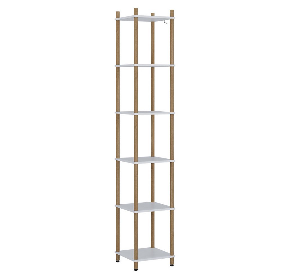 Vicco Eckregal Bivio, Weiß/Kiefer, 30 x 163.5 cm 6 Ablageflächen, 1-tlg. Bild 3