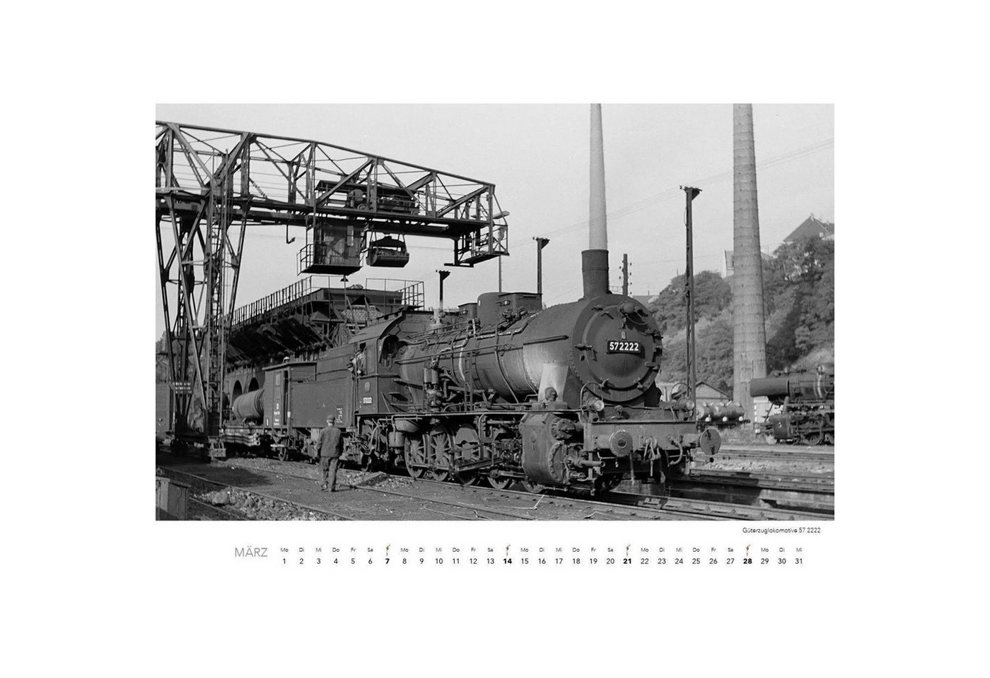 Edition Lempertz Wandkalender Historische Dampflokomotiven Kalender 2027 Bild 3