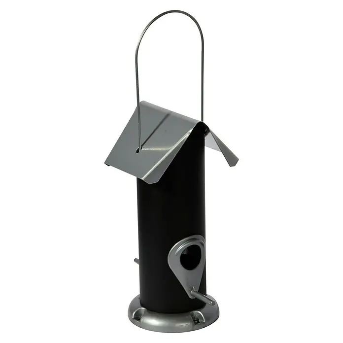 Robuster Futterspender zum Aufhängen, Futtersäule für Vögel ca. 11x11x23 cm