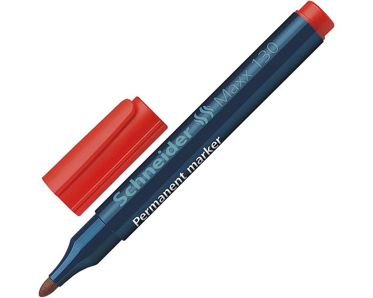 Schneider Permanentmarker Maxx 130, (4-tlg), toluolfrei, Strichstärke: 1,0 - 3,0 mm Bild 2