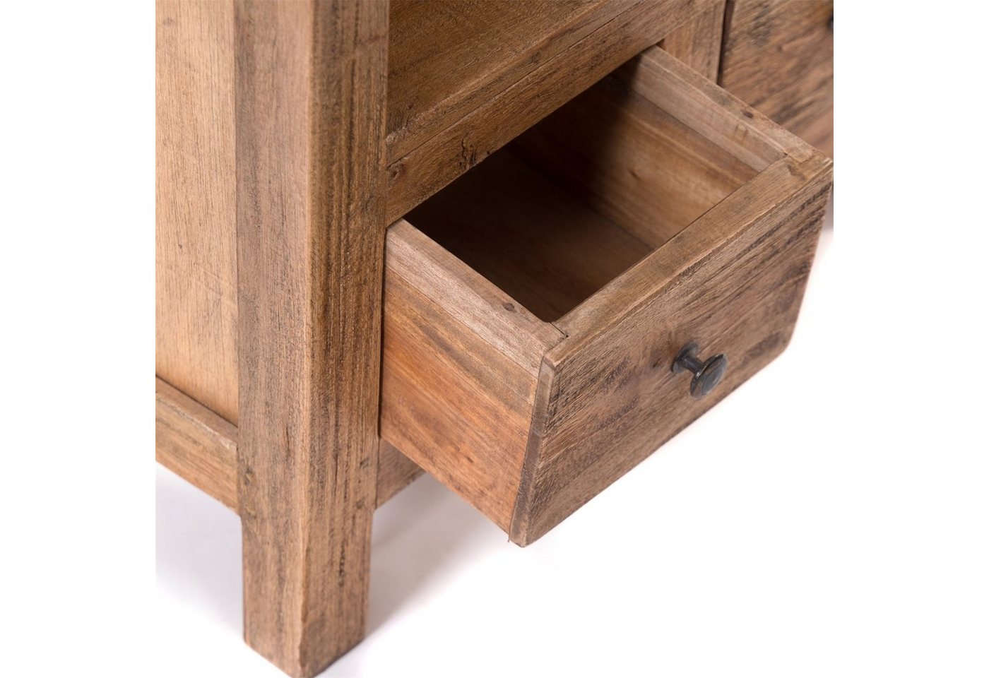 DESIGN DELIGHTS Regal BÜCHERSCHRANK "LIBROS", Altholz massiv Holz, 102 cm, Holzregal Bild 5