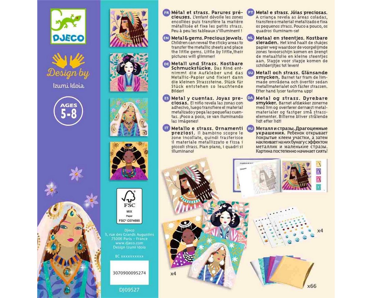 DJECO Kreativset Metallfolie: Kostbare Schmuckstücke Kreativset für Kinder Bild 4