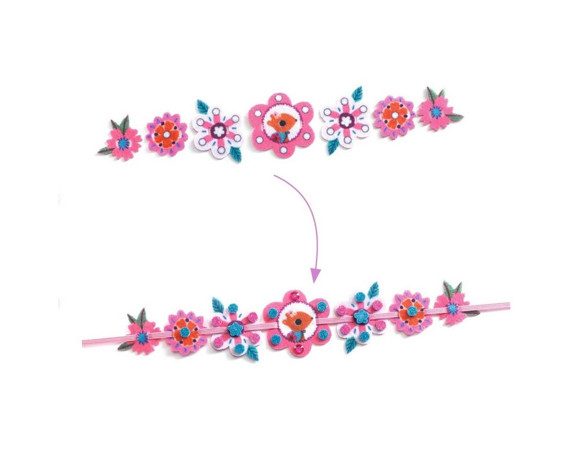 DJECO Kreativset DIY: 4 Armbänder Best Friends Bastelset für Kinder Bild 2