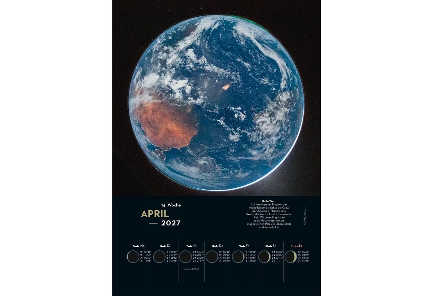 HEYE Wandkalender KOSMOS Himmelsjahr Wochen-Kulturkalender 2027 - Der Wandkalender... Bild 3