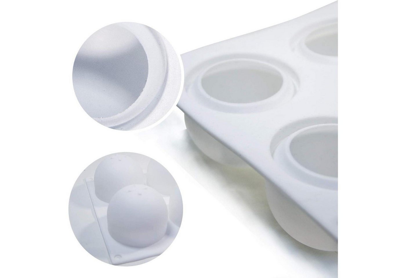 LuxusKollektion Silikonform Silikonform Kugel 8 Hohlraeume 2er Pack Bild 5