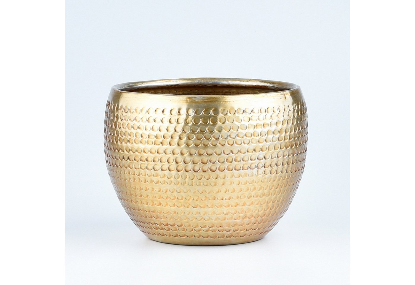 Marrakesch Orient & Mediterran Interior Übertopf Vaso da fiori decorativo moderno Elis Gold, 15 cm (1 St), Handarbeit Bild 5