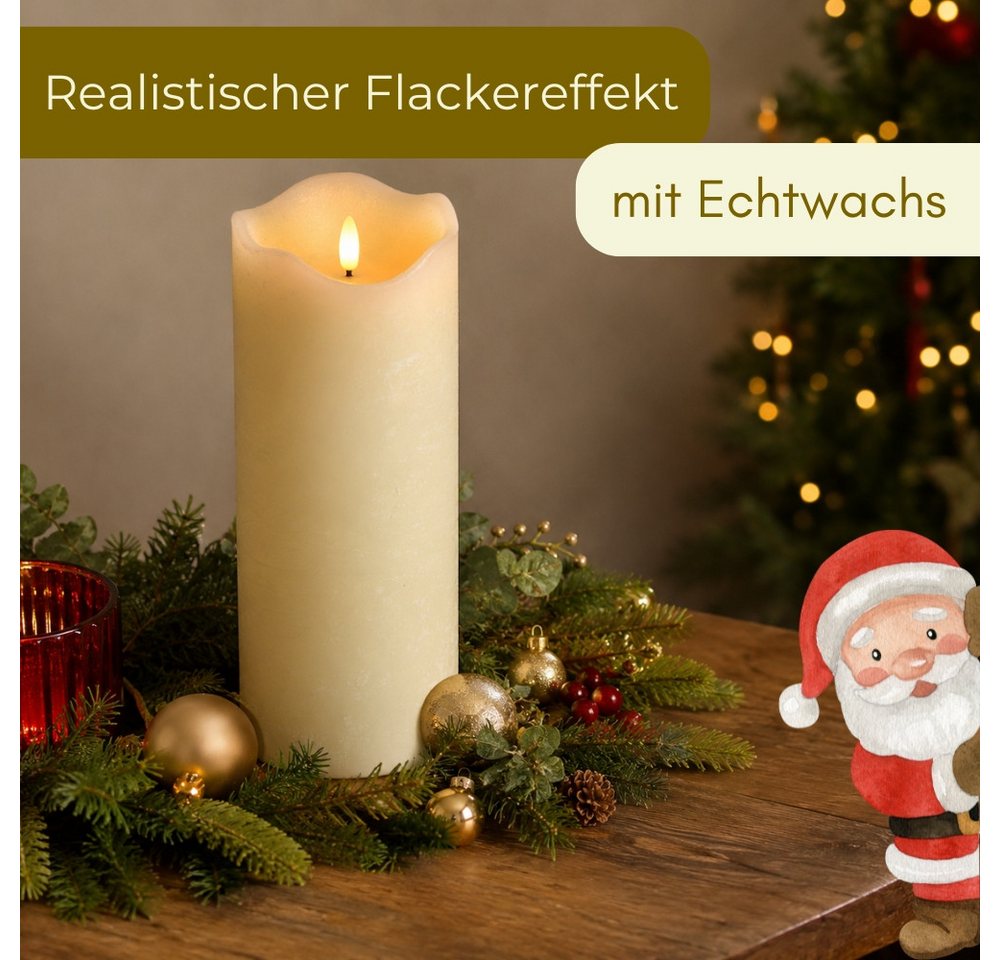 GarPet LED-Kerze LED Kerze mit Timerfunktion Echtwachs LED Kerzen Elektrische Kerze Bild 5