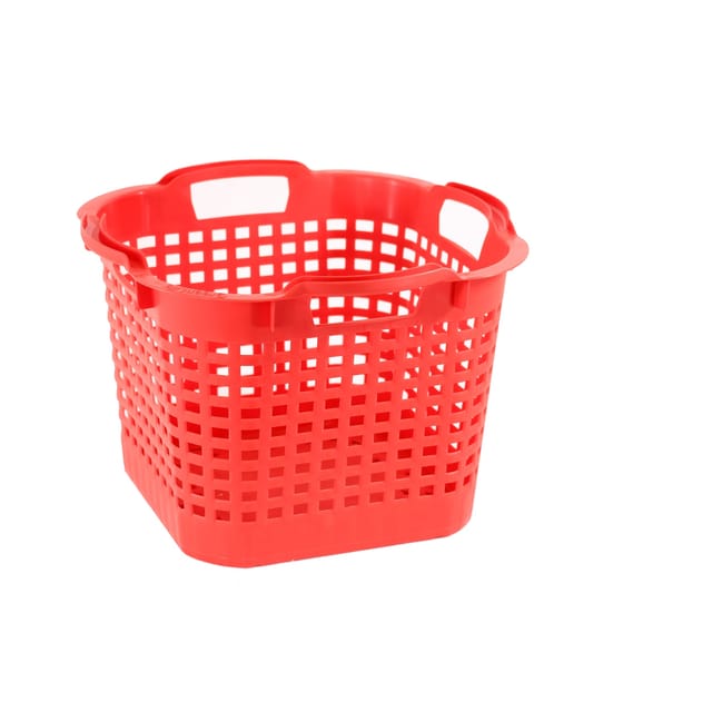 GreenLife Uni-Korb 25 kg, 3 Stück, drehstapelbar, rot