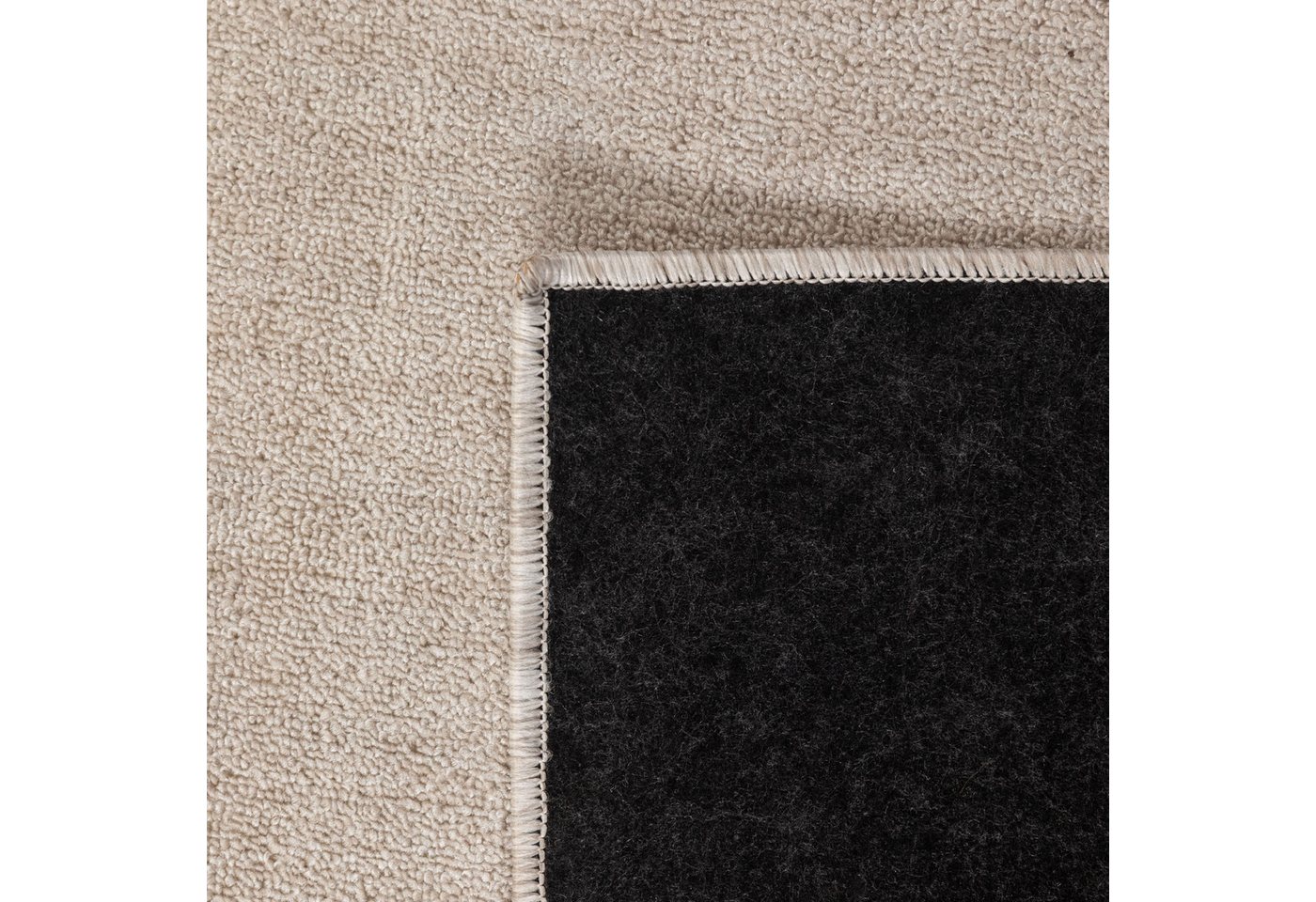 Carpettex Schlingenteppich Unicolor - Einfarbig, Rechteckig, Höhe: 7 mm, Kurzflor Schlingen Teppich Wohnzimmer Einfarbig Modern Bild 5