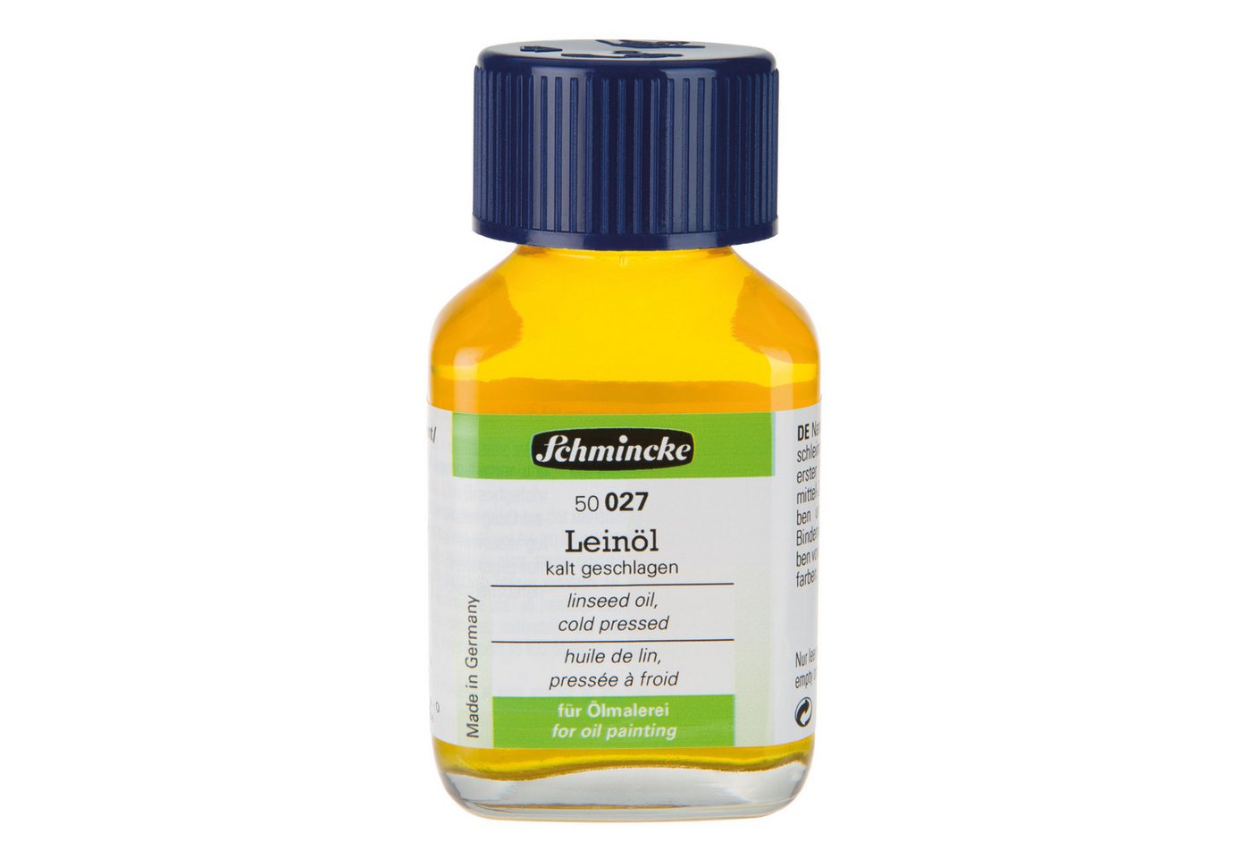 Schmincke Ölfarbe Leinöl kalt geschlagen - 60ml Öl Hilfsmittel 50 027 025