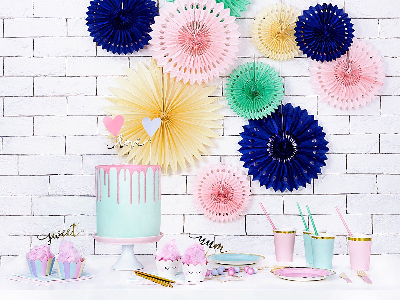 partydeco Trinkhalme, Papierstrohhalme 19cm rosa 10er Set Bild 3