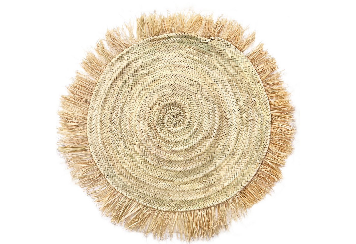 Marrakesch Orient & Mediterran Interior Teppich Boho Style Teppich Silva, runde Wanddeko als Teppich für die Wand 80cm, Höhe: 10 mm, Handarbeit