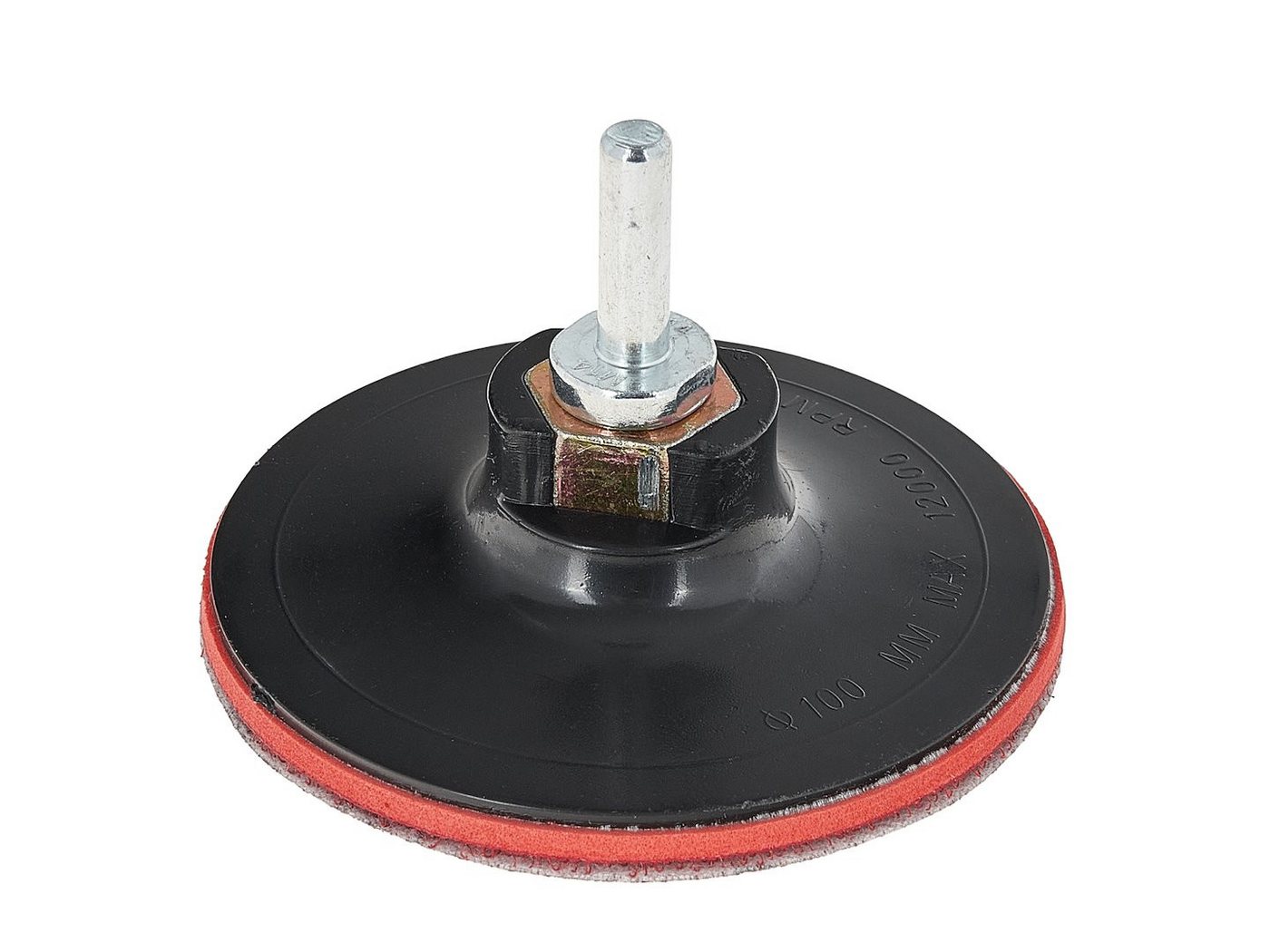 GEKO Schleifteller 100mm Klett Schleifteller M14 Haftteller inkl Adapter Bohrmaschine, 1-St., M14-Gewinde, inkl. Bohradapter Bild 2