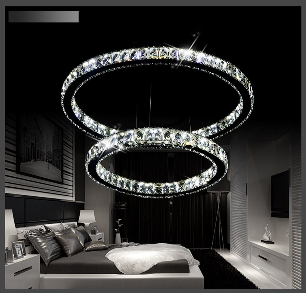 Euroton LED Deckenleuchte LED Kristalleuchten klare schöne Deckenleuchten mit Fernbedienung, LED fest integriert, Einstellbar, Sehr hochwertig und Schick Bild 2