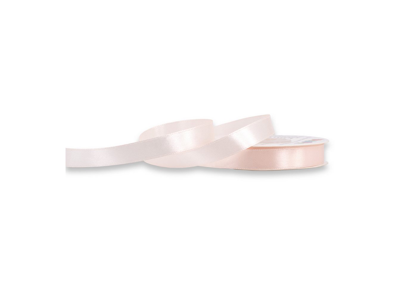 Creativery Satinband, Satinband 12mm x 25m Rolle Blush Rosé