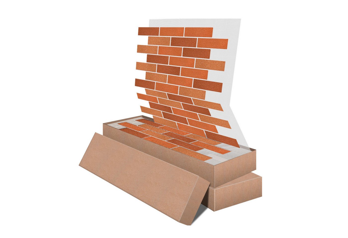 STM Company Verkleidungspaneel AMK Wand- und Fassadenpaneele in Klinkeroptik, 9 qm, (Packung, 10-tlg., 9 m) Flexibel, UV- & frostbeständig Bild 3