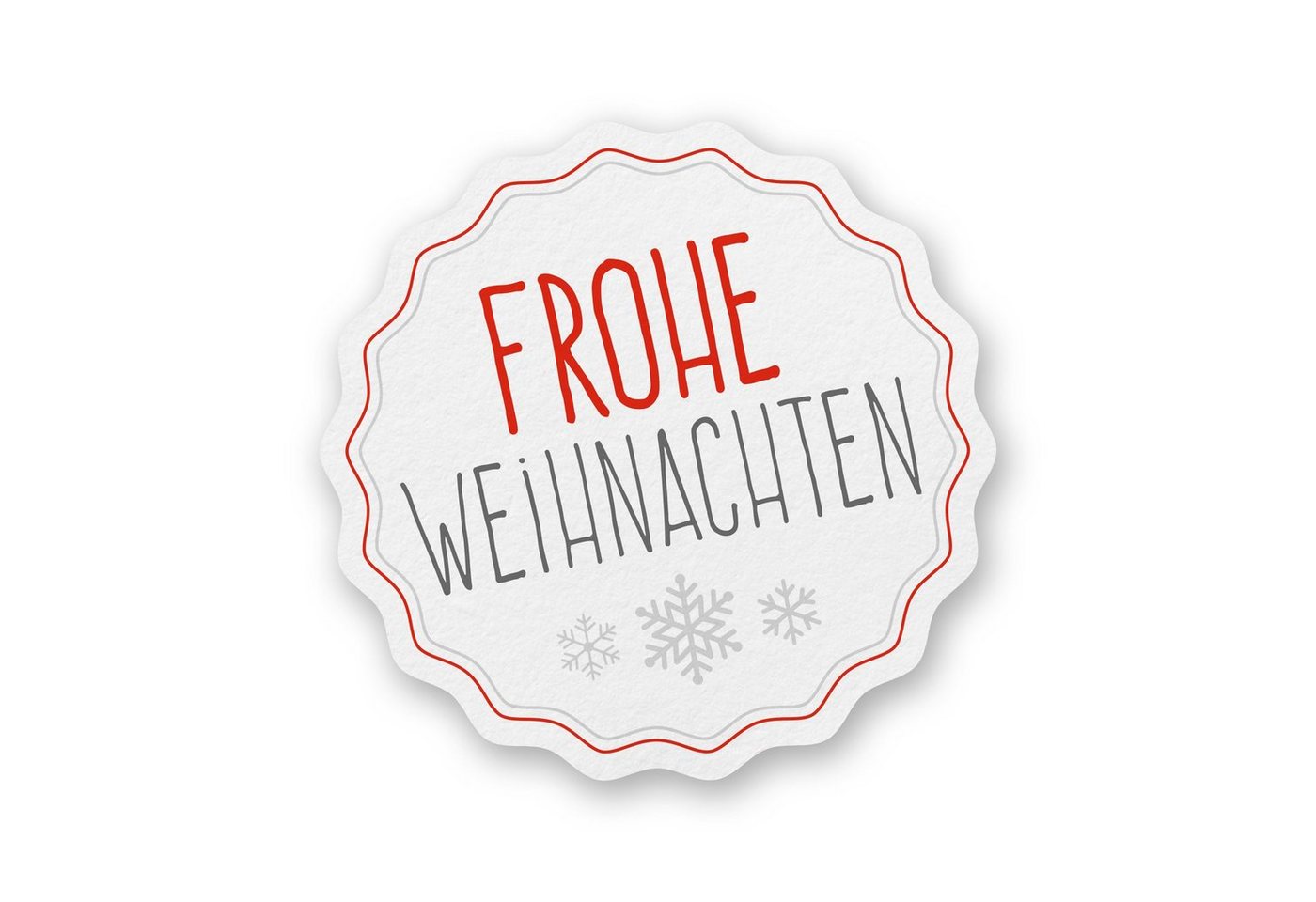 itenga Aufkleber Itenga Sticker 24 x Frohe Weihnachten