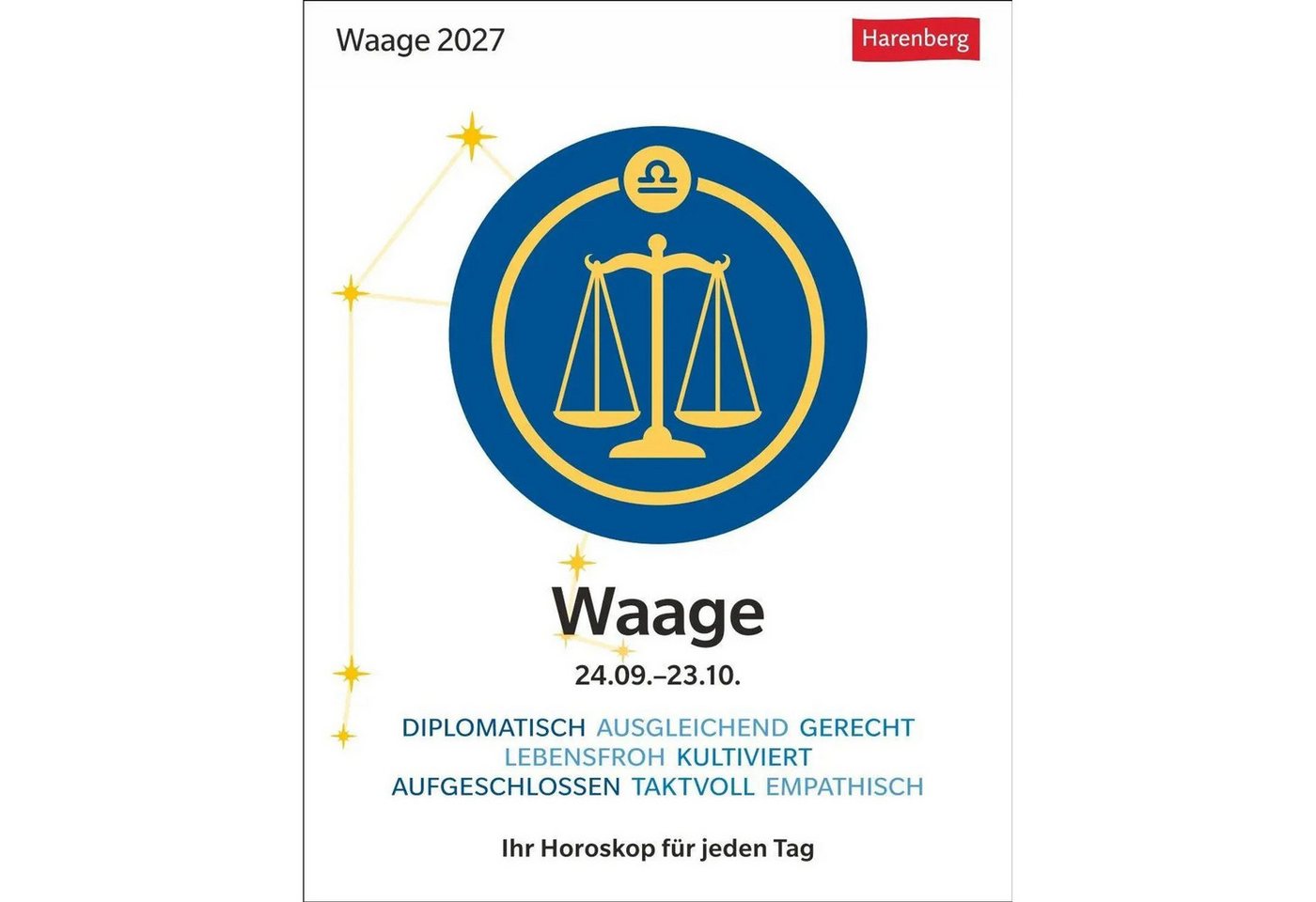 Harenberg Kalender Verlag Abreißkalender Waage Sternzeichenkalender 2027 - Tagesabreißkalender - Ihr... Bild 3