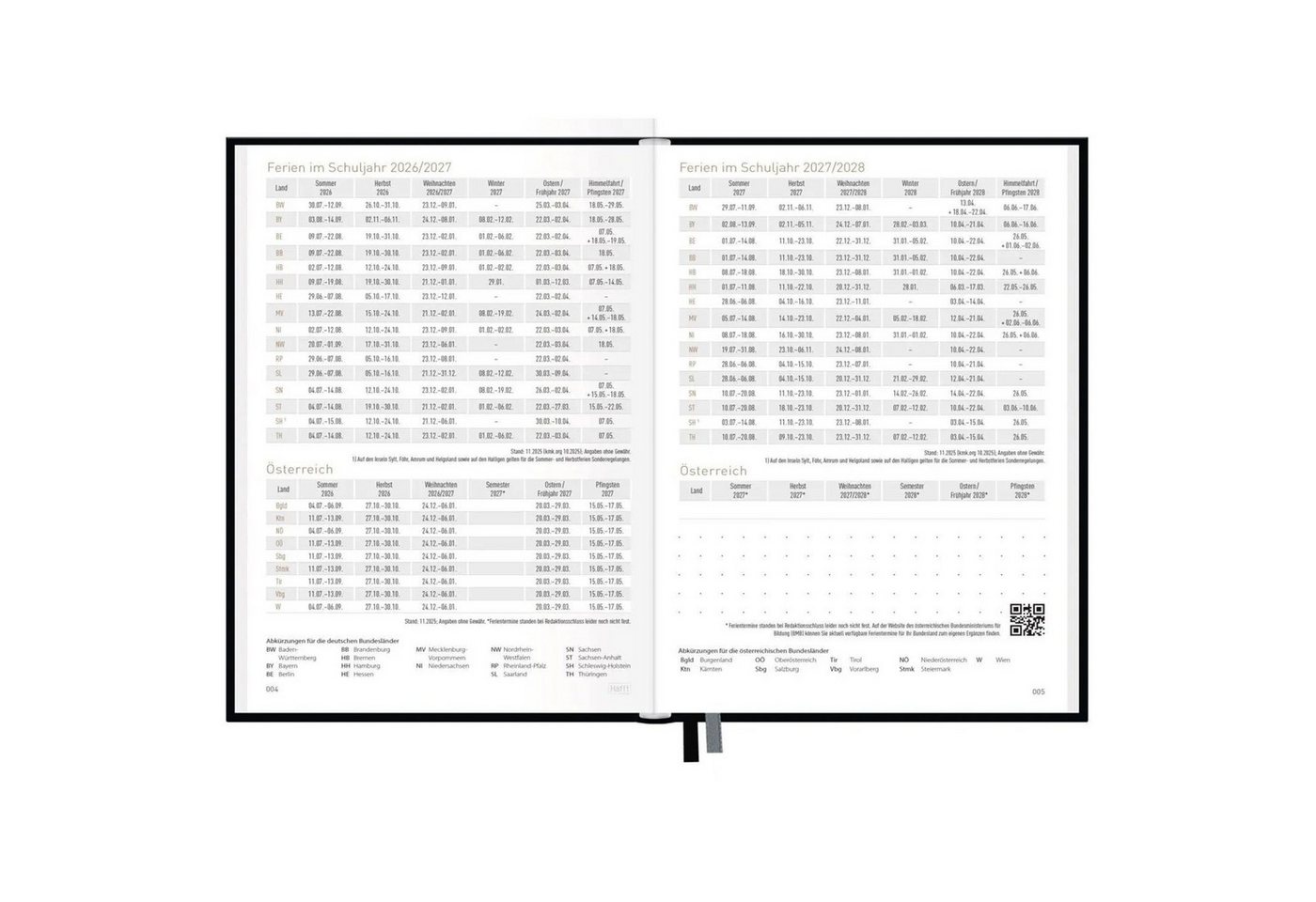 Häfft Taschenkalender Chäff-Timer mini A6+ 2027