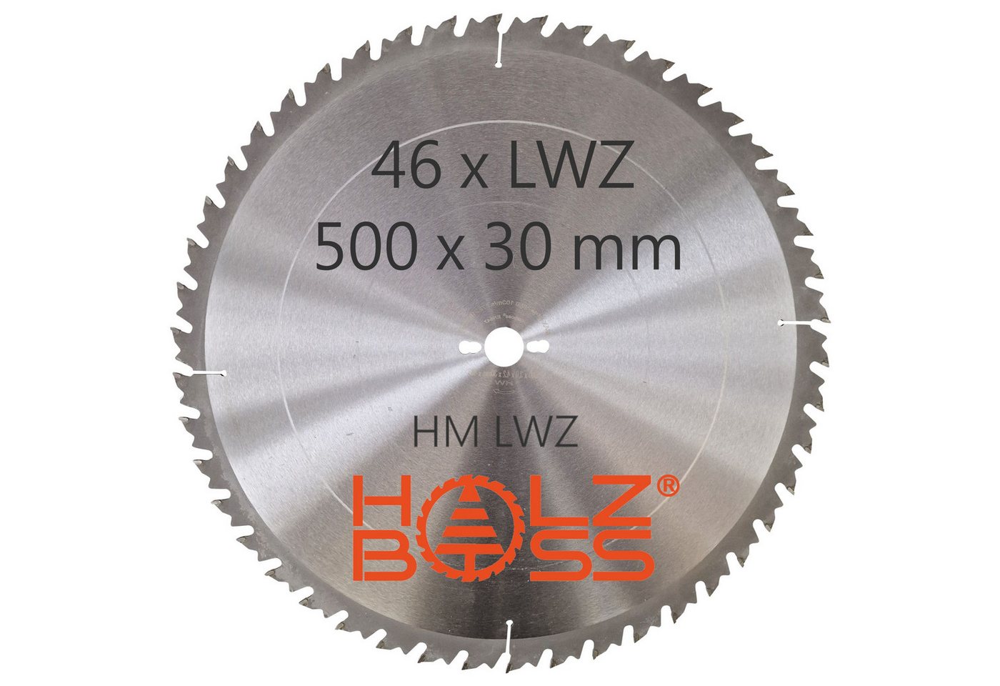 Holzboss® Sägeblatt HM-Kreissägeblatt 46xZahn LWZ 500x30mm mit Spanabweiser Rückschlagarm Bild 5