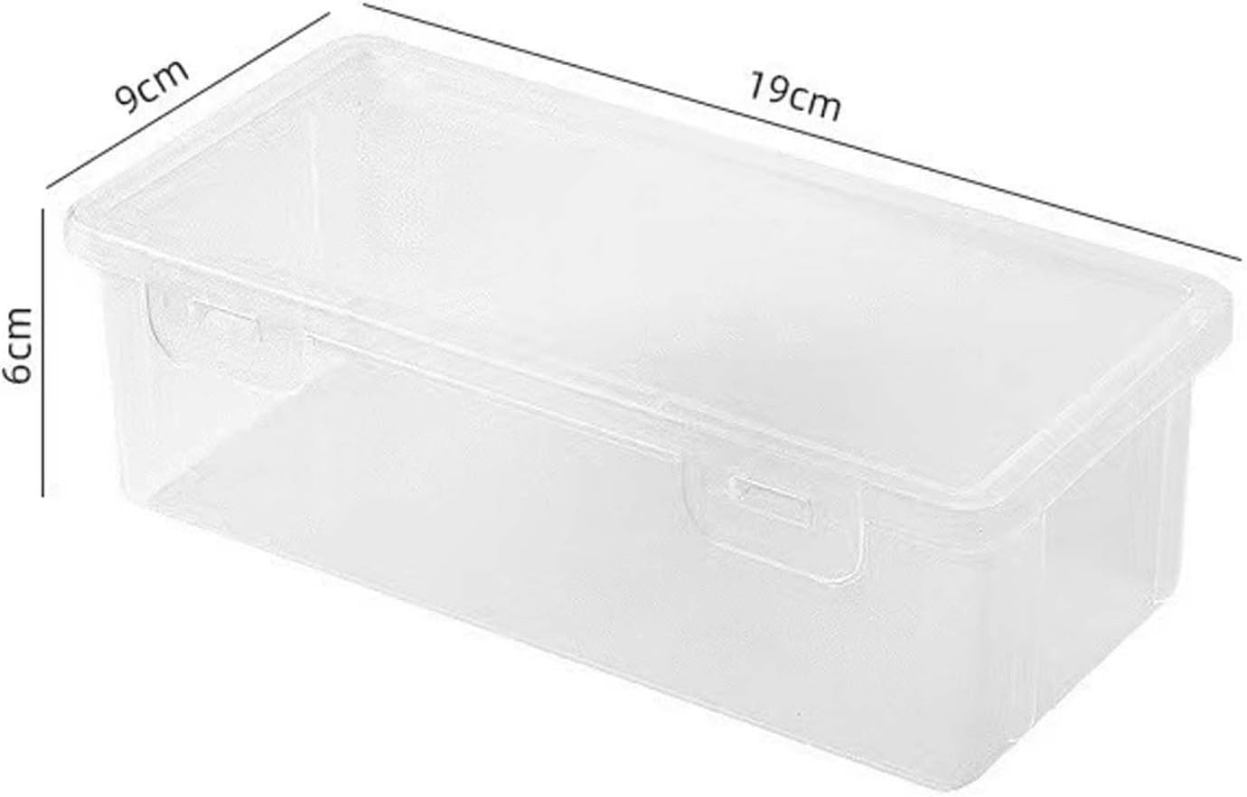 Diwzbyn Federmäppchen 6 Stück Kunststoff-Aufbewahrungsbox Stifte, Transparente Stifteboxen, (6-tlg), Aufbewahrungsbox für Schreibwaren Kosmetika Werkzeugteile