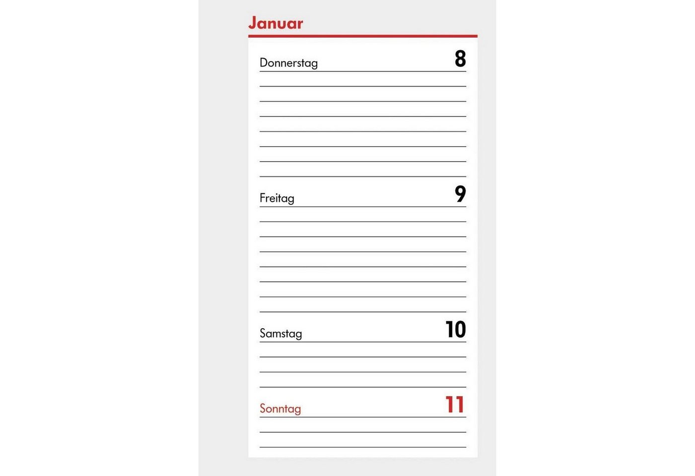 bsb-obpacher Terminkalender BSB Ersatzkalendarium 2027 A8 Mini 1W 2S (02-0195) Bild 2