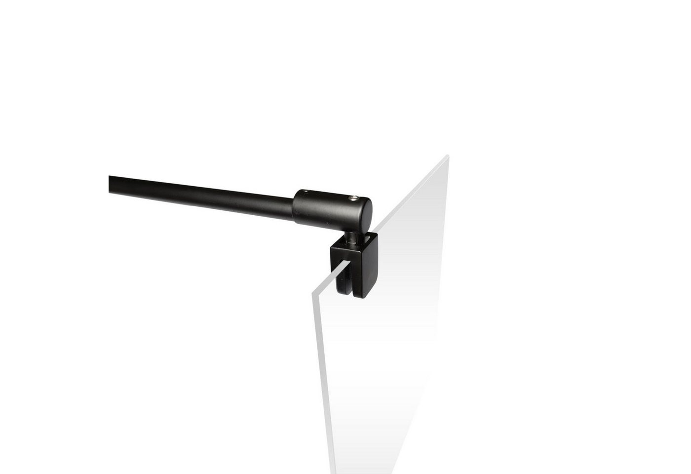 Schulte Duschwand-Stabilisationsstange Stabilisator für 5 - 8 mm Glas, Mattschwarz, kürzbar Bild 4