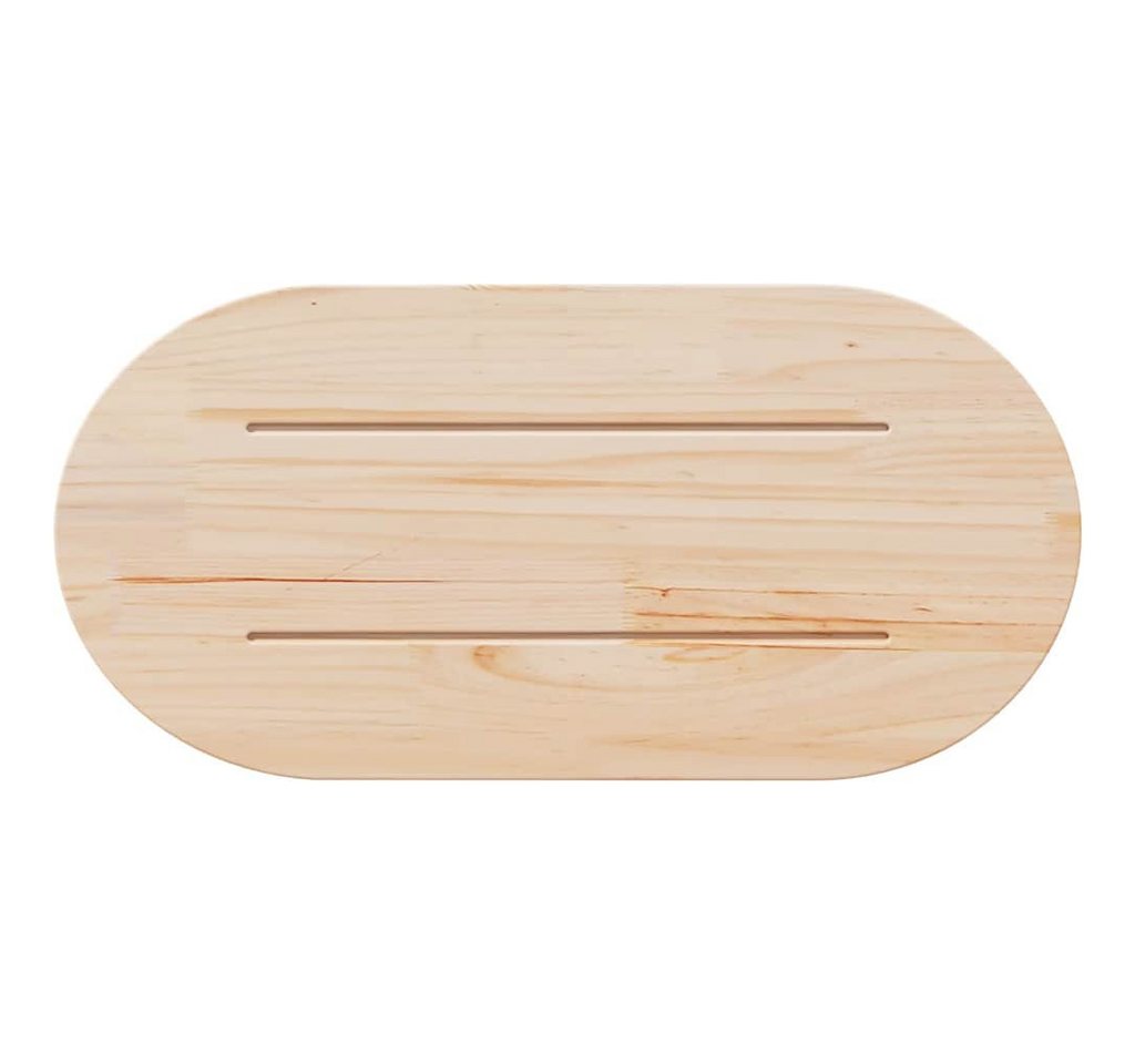 furnicato Tischplatte Holztischplatte aus massivem Kiefernholz 60 x 30 x 2,5 cm (1 St), Unbehandelte Tischplatte mit rustikaler Maserung für das Restaurant