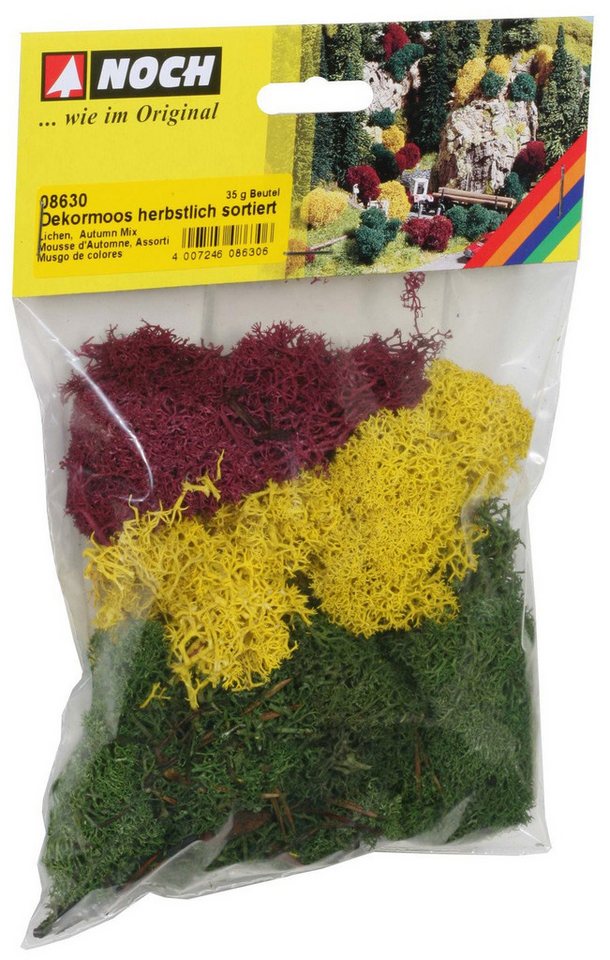 NOCH Bastelmoos Dekormoos, herbstlich Gras-Dekoration in bunten Fa