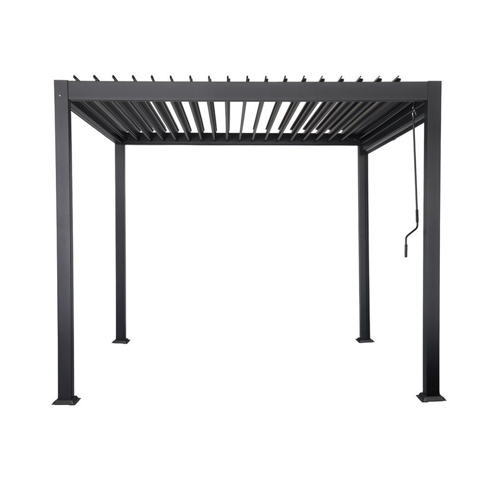 HOME DELUXE Pavillon Lamellenpavillon ROVAS - 300 x 300 x 240 cm, verstellbare Lamellen, Terrassenüberdachung Bild 5