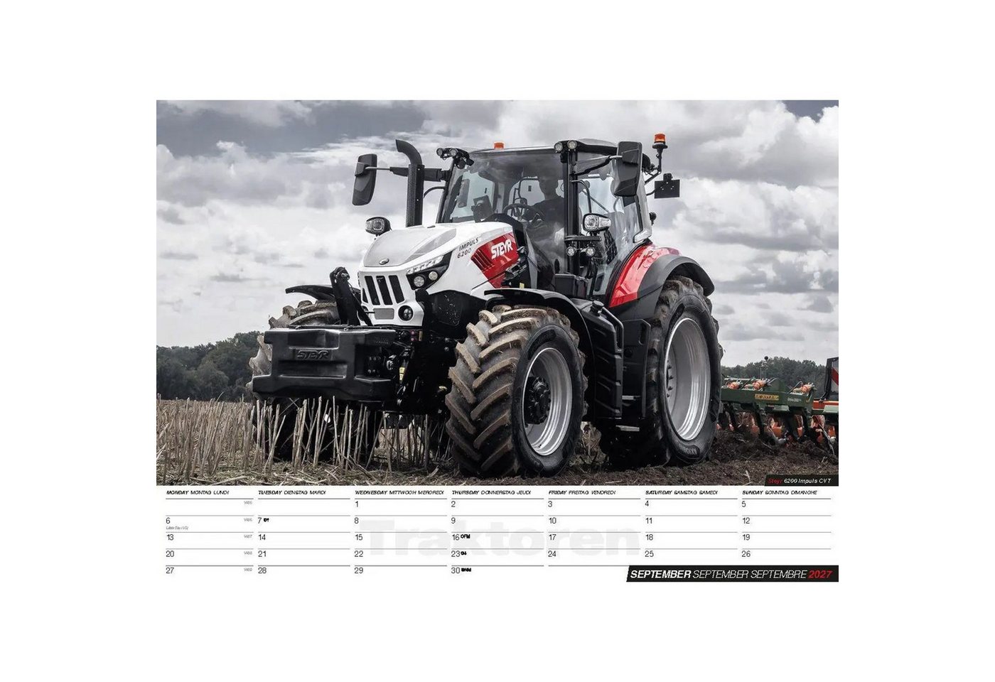 Wandkalender Traktoren Kalender 2027