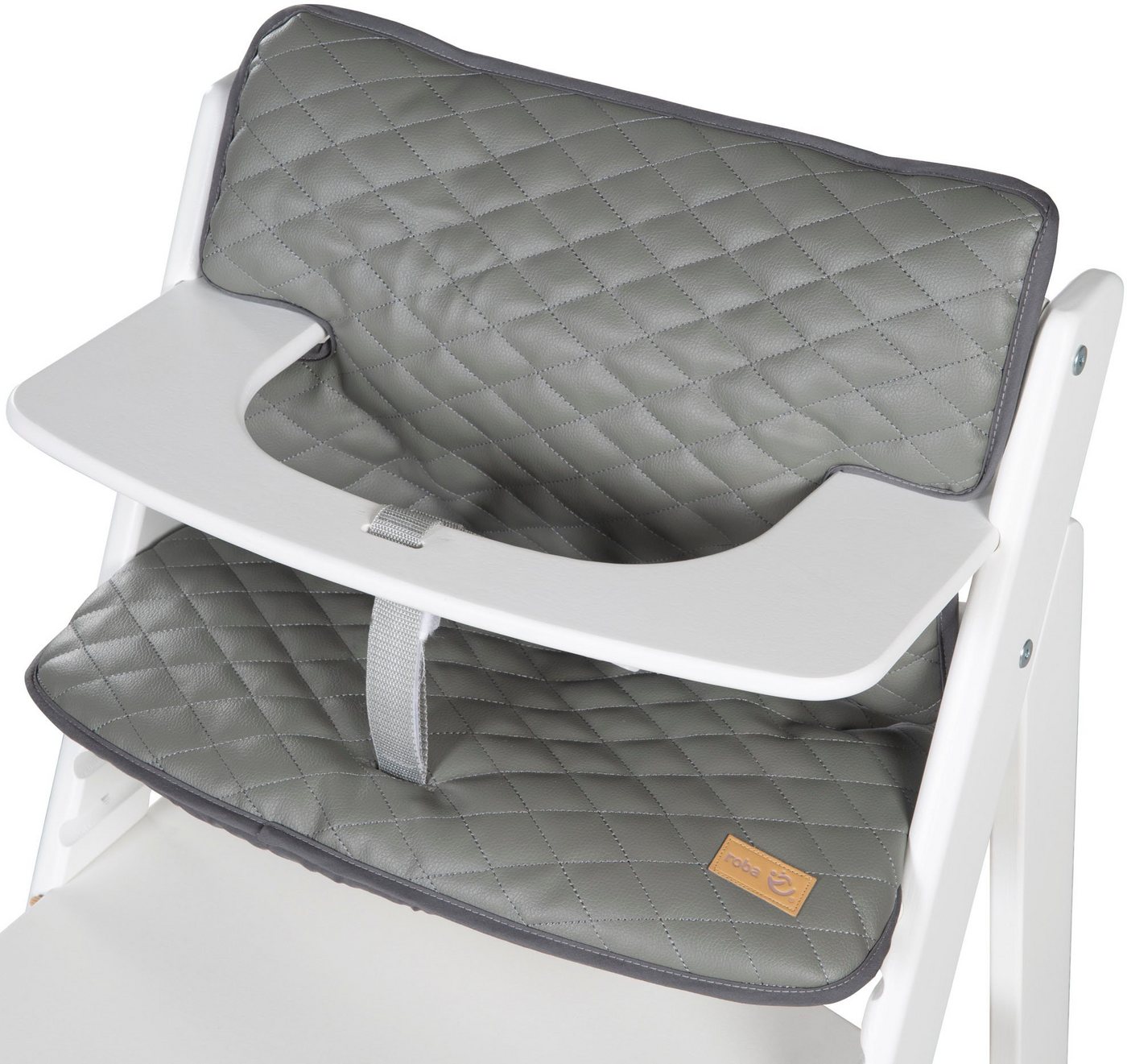 roba® Sitzverkleinerer Sit Up Luxe, stone gesteppt, 2-teilig, (2-tlg) Bild 4