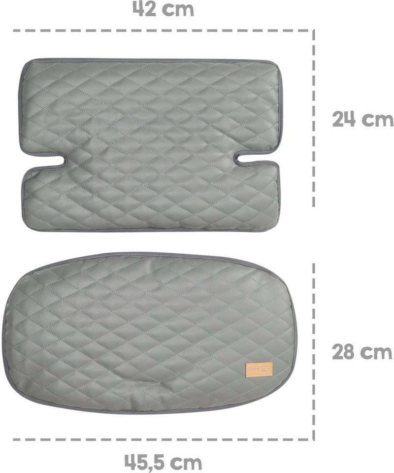 roba® Sitzverkleinerer Sit Up Luxe, stone gesteppt, 2-teilig, (2-tlg) Bild 5