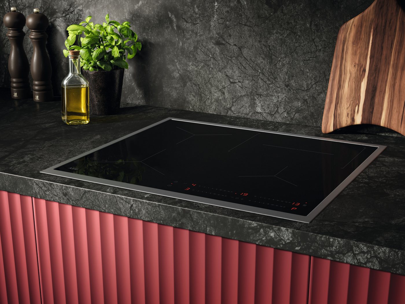 AEG Induktions-Kochfeld Serie 5000 TO64IA0AXB, mit Edelstahlrahmen, mit vier Kochzonen, mit PowerBoost-Funktion Bild 2