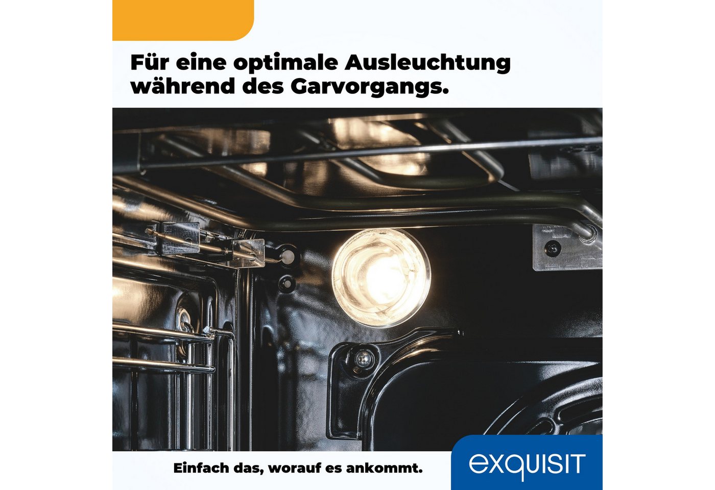 exquisit Backofen-Set BAKO KomfortPlus schwarz, mühelos kochen: ca.70°C Sauce warmhalten, ca.92°C Brühe simmern Bild 3