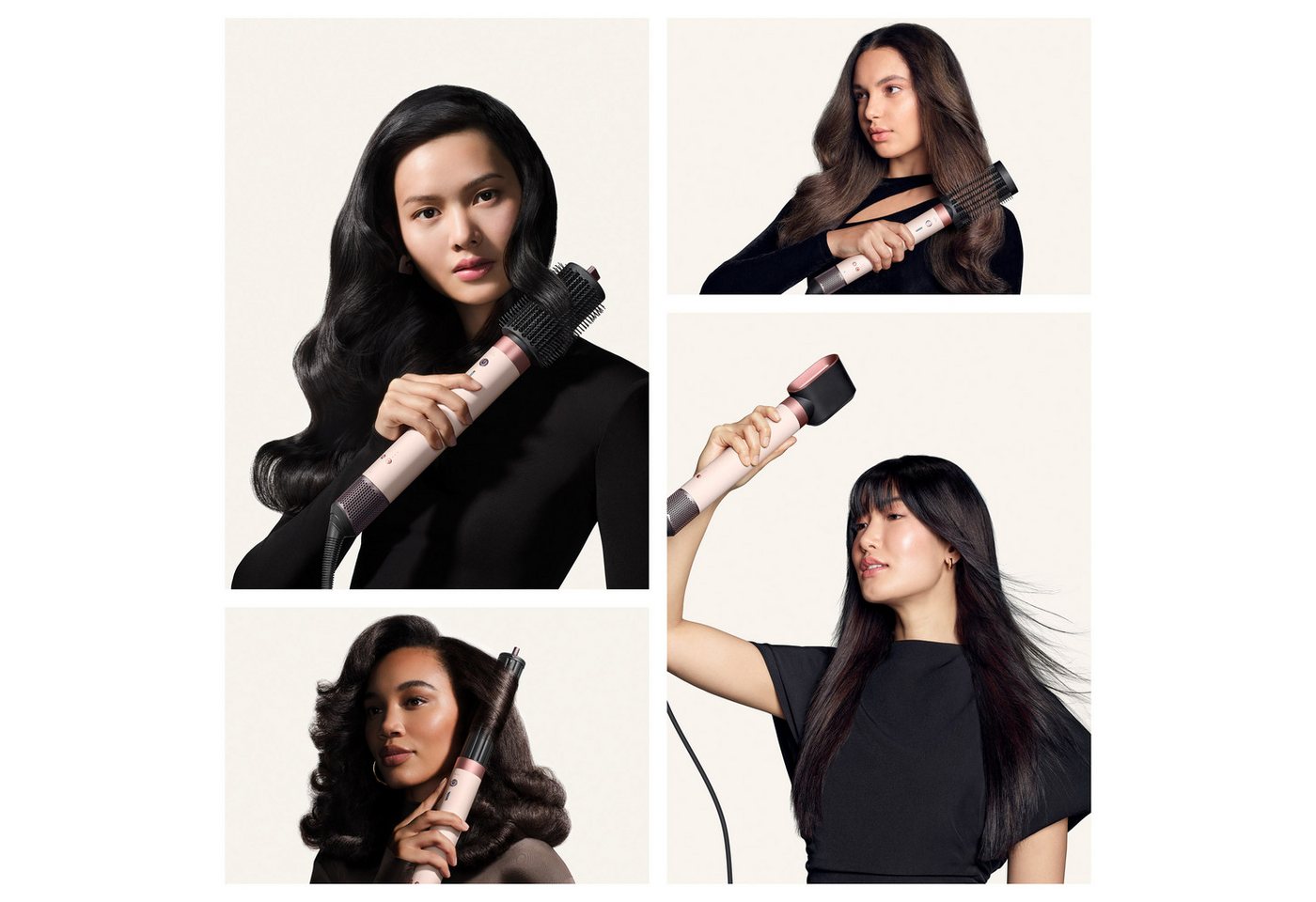 DYSON Multihaarstyler Dyson Airwrap Co-anda2xTM Straight + Wavy Ceramic Pink/Roségold, 6 Aufsätze für Locken, Glätten, Volumen und Trocknen Bild 3