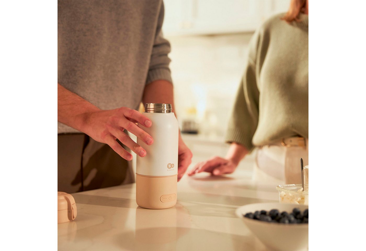 Kinderkraft Flaschenwärmer GAJA, Milchwärmer und Thermosflasche in einem