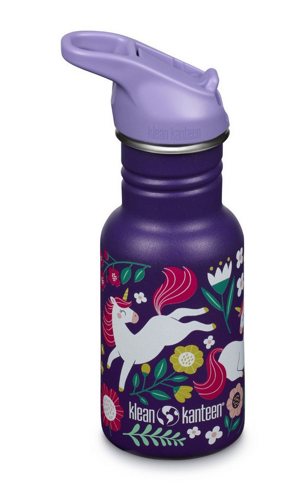 Klean Kanteen Trinkflasche Klean Trinkflasche Kid Classic 355ml Flip Sport Cap Leaping Unicorn