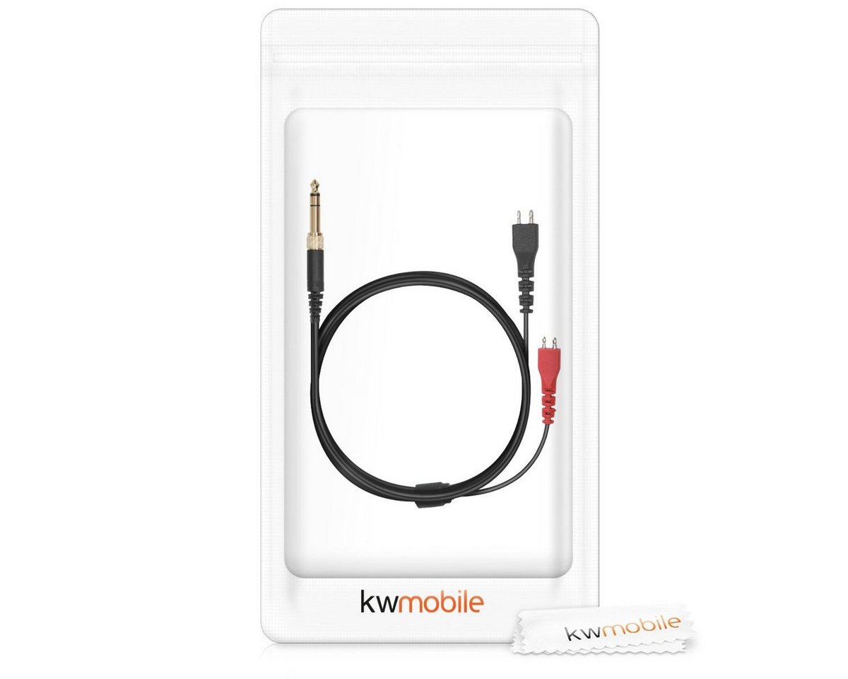 kwmobile Kopfhörerkabel für Sennheiser HD25/HD560/HD540/HD480/HD430 etc. Audio-Kabel, (19.80 cm), Over Ear Kopfhörer Ersatzkabel - 3.5mm Klinke für Headphones - 255cm Bild 5